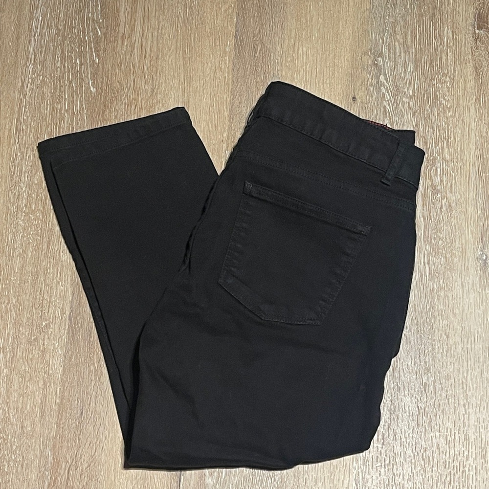 Talbots Signature Slim Crop Black Pants Women's Size 6P‎ Casual EUC